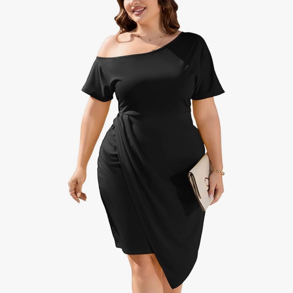 Elegant Black Off-Shoulder Dress